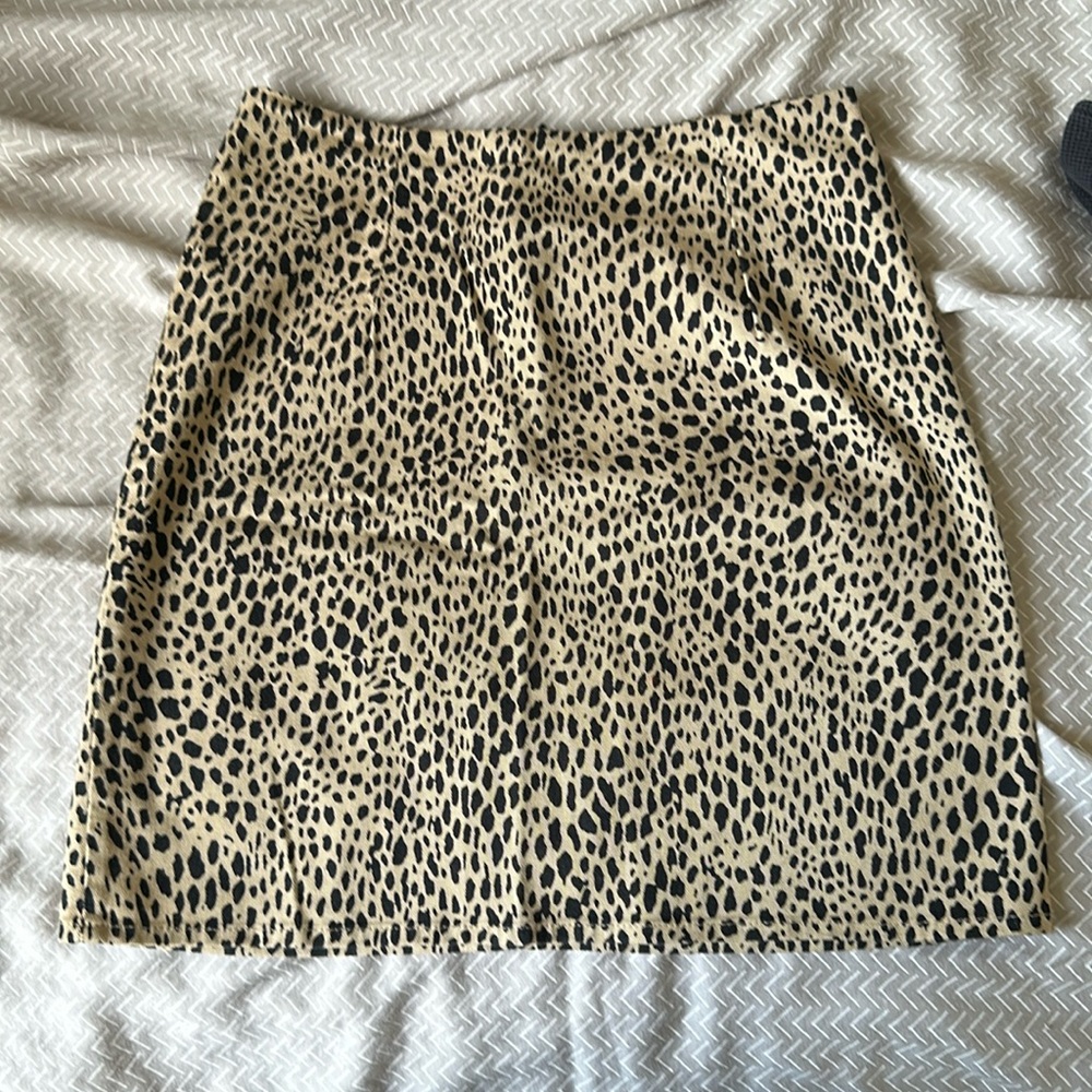 Cheetah print skirt